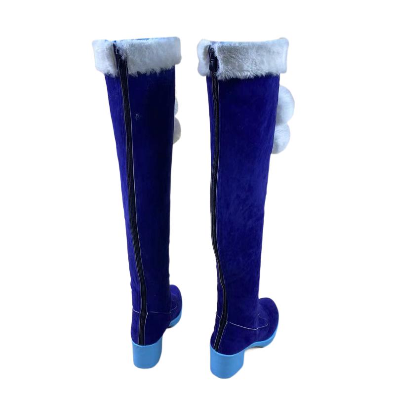 1849 Hatsune Miku 2012 Snow Miku Cosplay Shoes for Anime Conventions - Halloweez