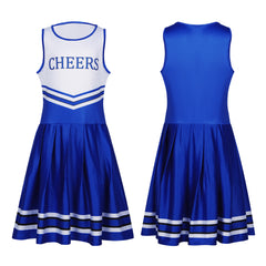 Football Cheerleader Dance Performance Dress with Socks - Sports Cheerleading Stage Costume - Halloweez