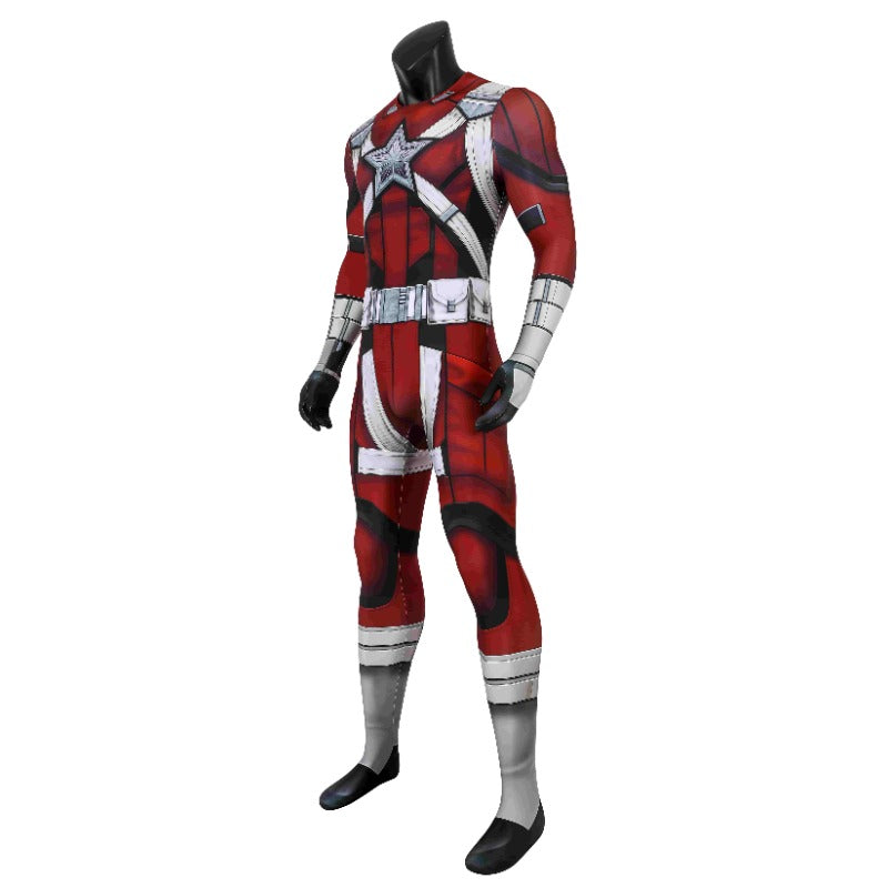 Halloweez Deluxe Red Guardian Cosplay Suit with Mask for Halloween