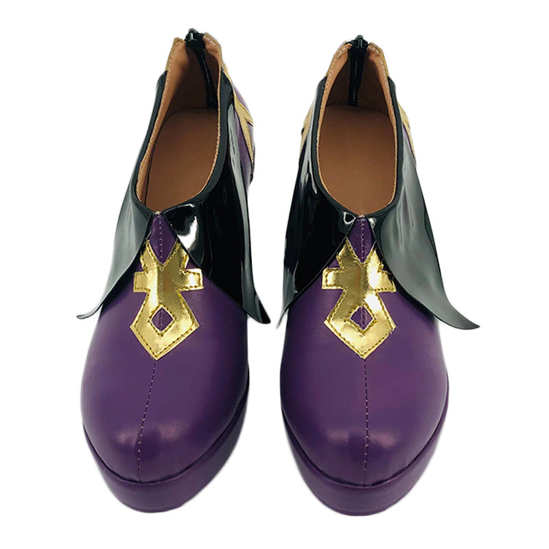 Genshin Impact Keqing Cosplay Shoes - Custom Made for Anime Conventions - Halloweez