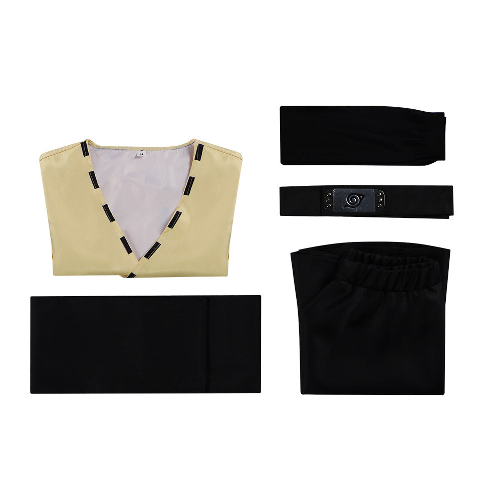Fire Hidden Kushina Uzumaki Cosplay Costume from Naruto Shippuden - 2D Ninja Role-Playing Clothing