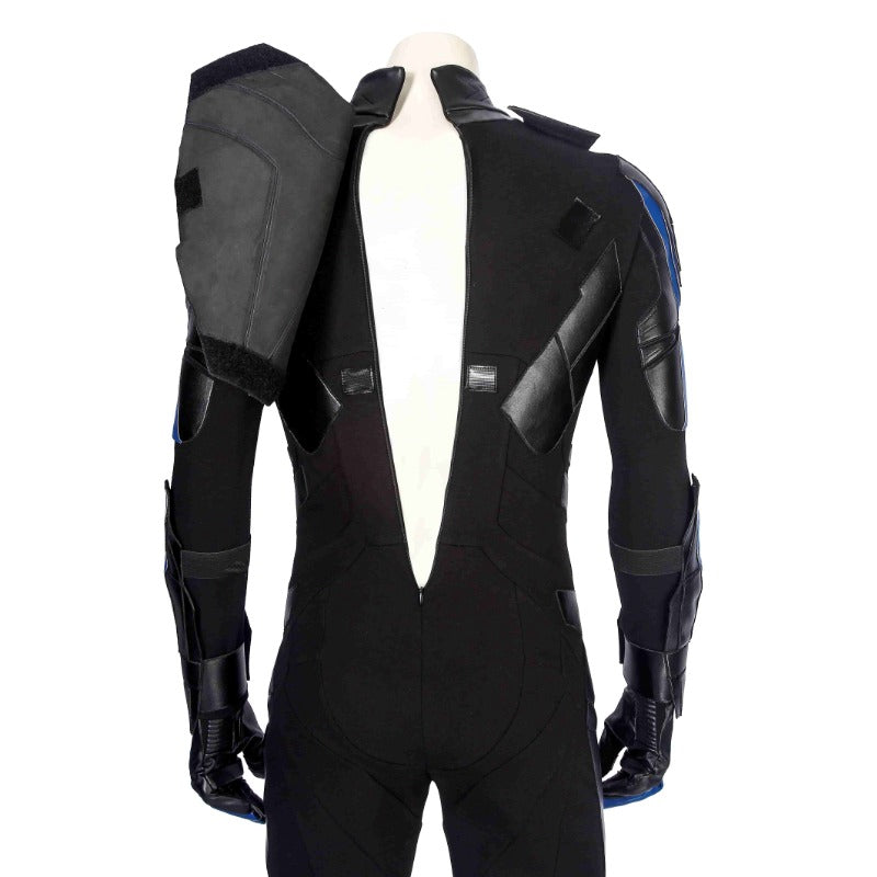 Disfraz de Cosplay de cuero PU de Nightwing para Halloween para un estilo de fiesta y Halloween inigualable