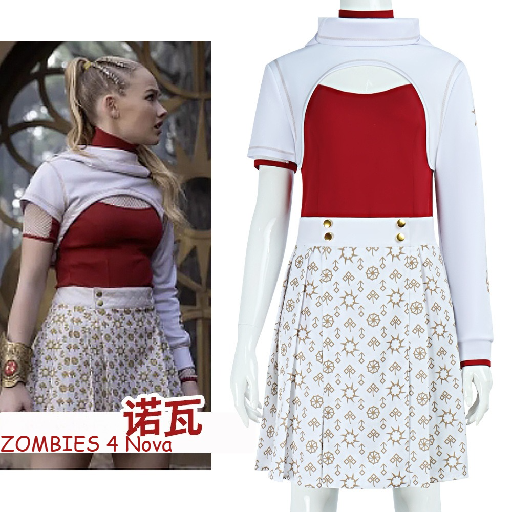 ZOMBIES 4 Nova Cosplay Dress Full Set Halloween Roleplay Costume - Halloweez