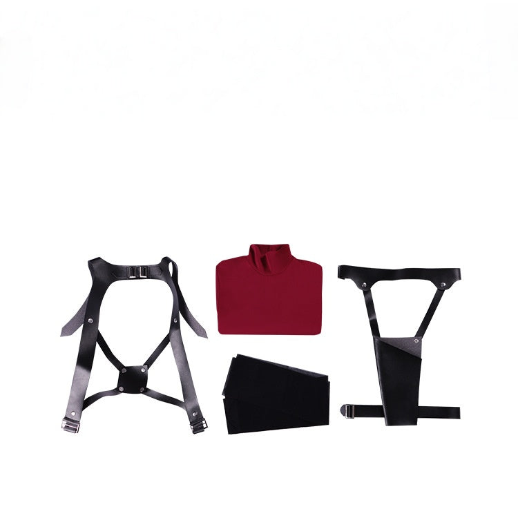 Ada Wong Red Long-Sleeved Dress Cosplay Costume for Resident Evil 4 Remake - Game Character Outfit