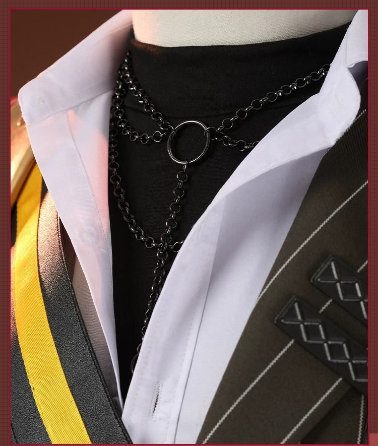 Arknights Belone Cosplay Costume, Male Full Set Game Uniform, Authentic Arknights Character Cos Outfit for Men - Halloweez