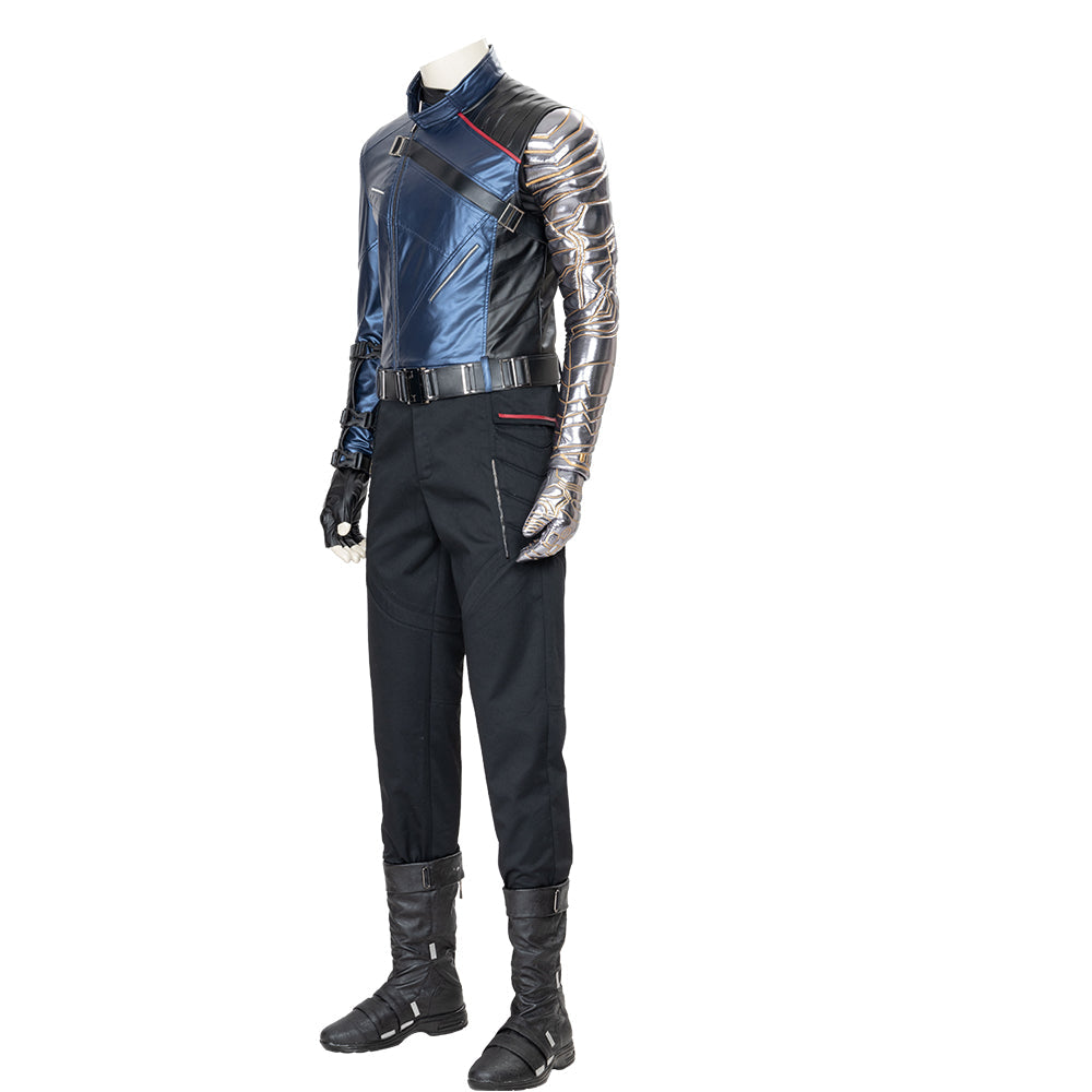 Halloweez Bucky Barnes Winter Soldier Cosplay Costume for Men - Embrace the Hero - Halloweez