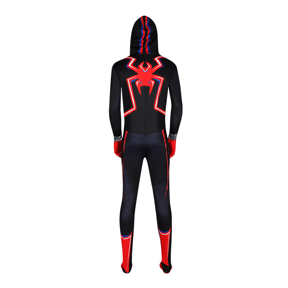 Spider-Man Cosplay Costume Halloween Bodysuit Hood Jumpsuit for Stage Performance and Role Play - Halloweez