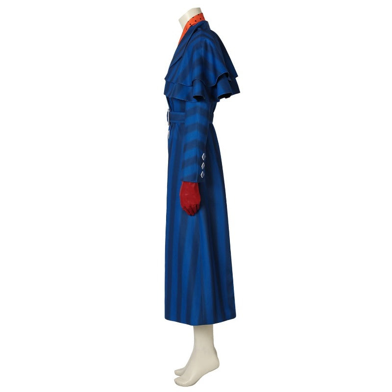 Halloweez Mary Poppins Returns Navy Blue Cosplay Costume for Adults