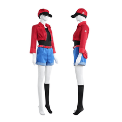 Red Blood Cell Cosplay Costume - Anime Cells at Work Cosplay Outfit with Multiple Size Options - Halloweez