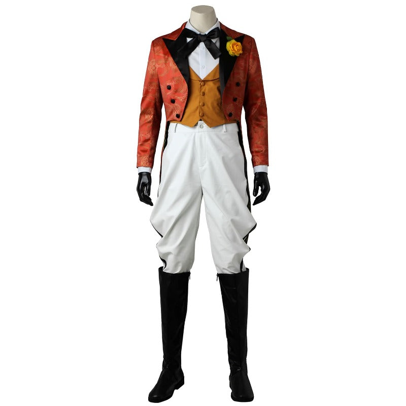 Halloweez Cosplay Red Jacket & Orange Vest Suit for Halloween & Festivals