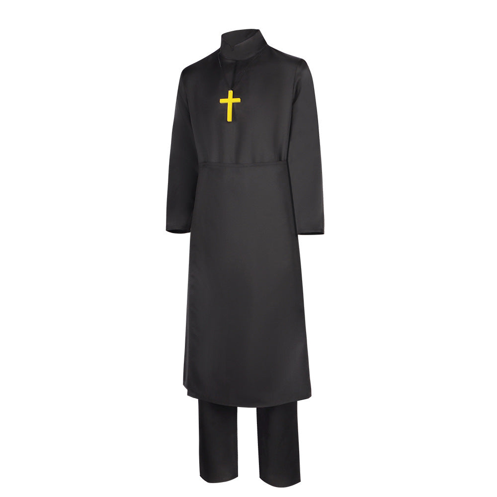 White Maiden and Black Priest Laurence Cosplay Costume - Bloodborne Anime Role-Playing Outfit for Halloween - Halloweez