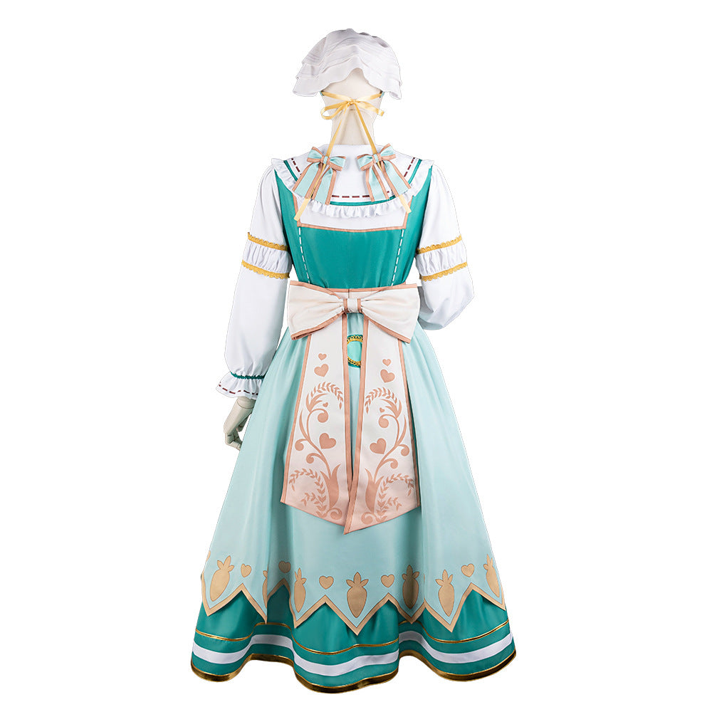 Uma Musume Rice Shower Maid Outfit Anime Cosplay Game Dress Set - Halloweez