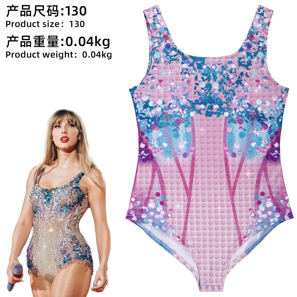 Taylor Swift Inspired Bikini Swimsuit - Fashionable Celebrity Beachwear - Halloweez
