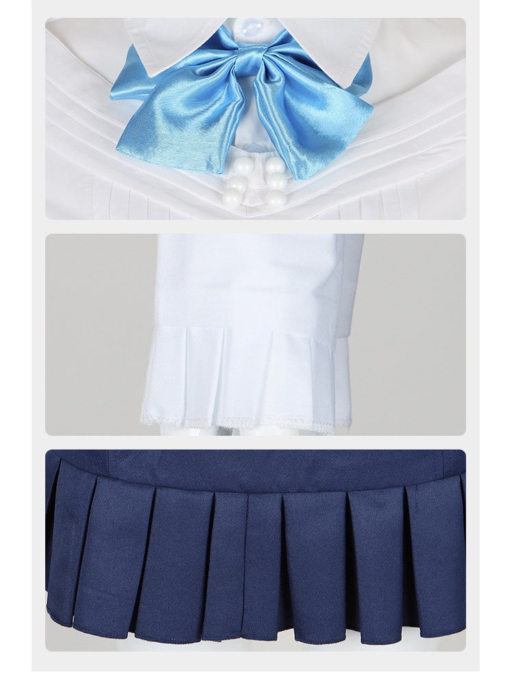 Light and Night Female Protagonist Cosplay Costume - White Day and Night Game Role Play Outfit