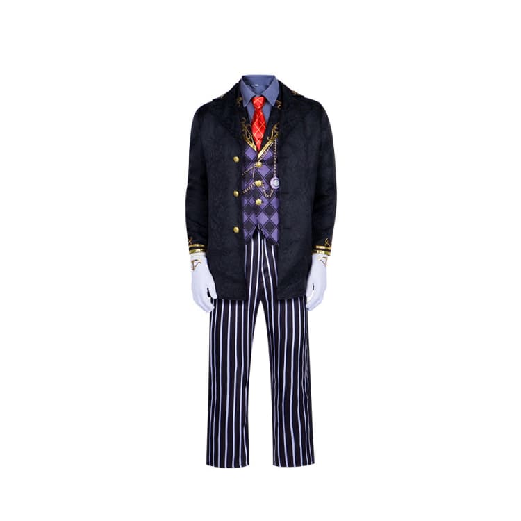 Fifth Personality Identity V Aesop Carl Mortician Cosplay Costume - Game Accurate Joker Outfit for Comic Con