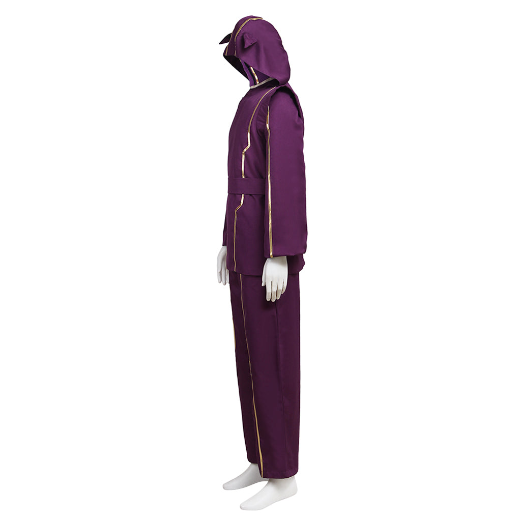 Halloweez Kennen Cosplay Outfit - Purple Battle Uniform with Hat - Halloweez