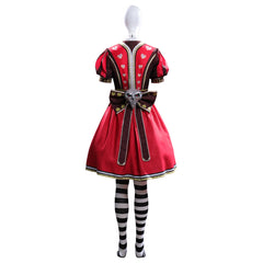 Halloweez: Alice Madness Returns Cosplay Costume Dress, Gloves, Socks & Bowknot - Women's Halloween Outfit