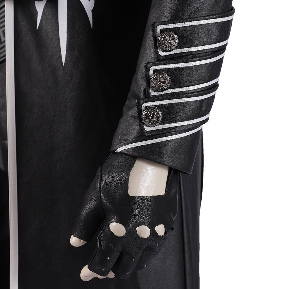 Devil May Cry 5 Vergil Cosplay Trench Coat, Men Full Set Halloween Cosplay Costume for Game Character Outfit - Halloweez