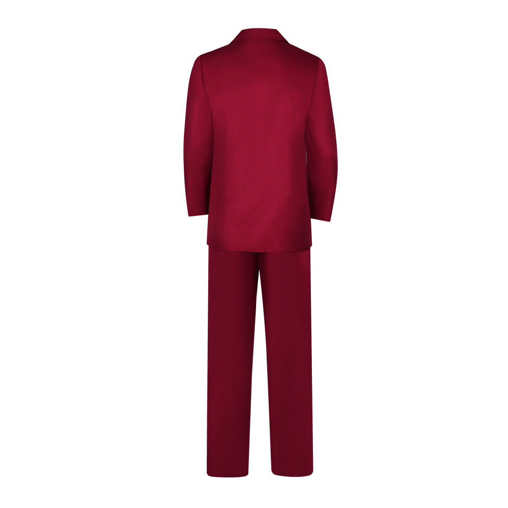 ONEPIECE Sanji Cosplay Costume Red Suit Anime Role Play Full Set - Halloweez