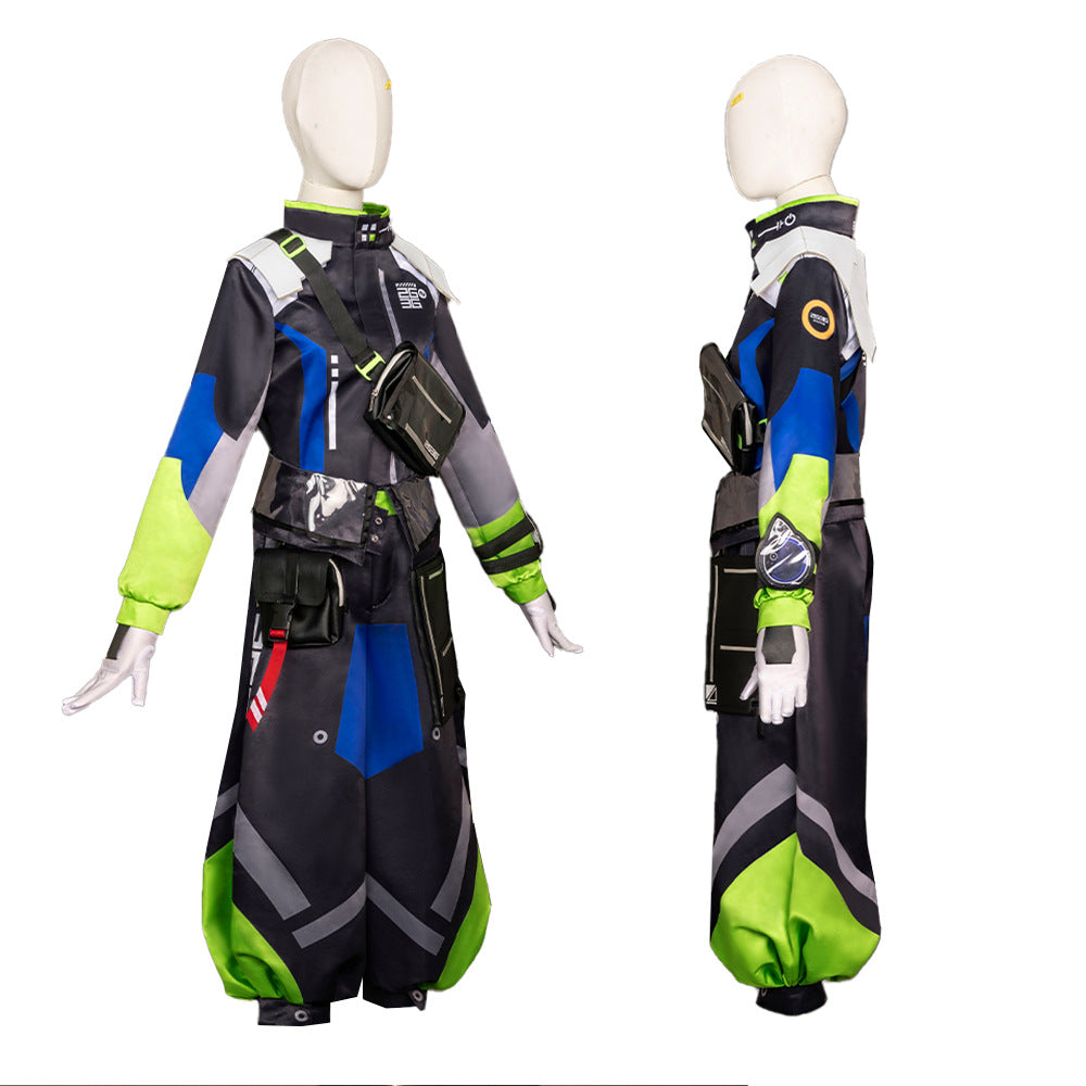 Vtuber Nijisanji Hero Ibrahim Cosplay Costume Set for Anime Game Fans - Halloweez