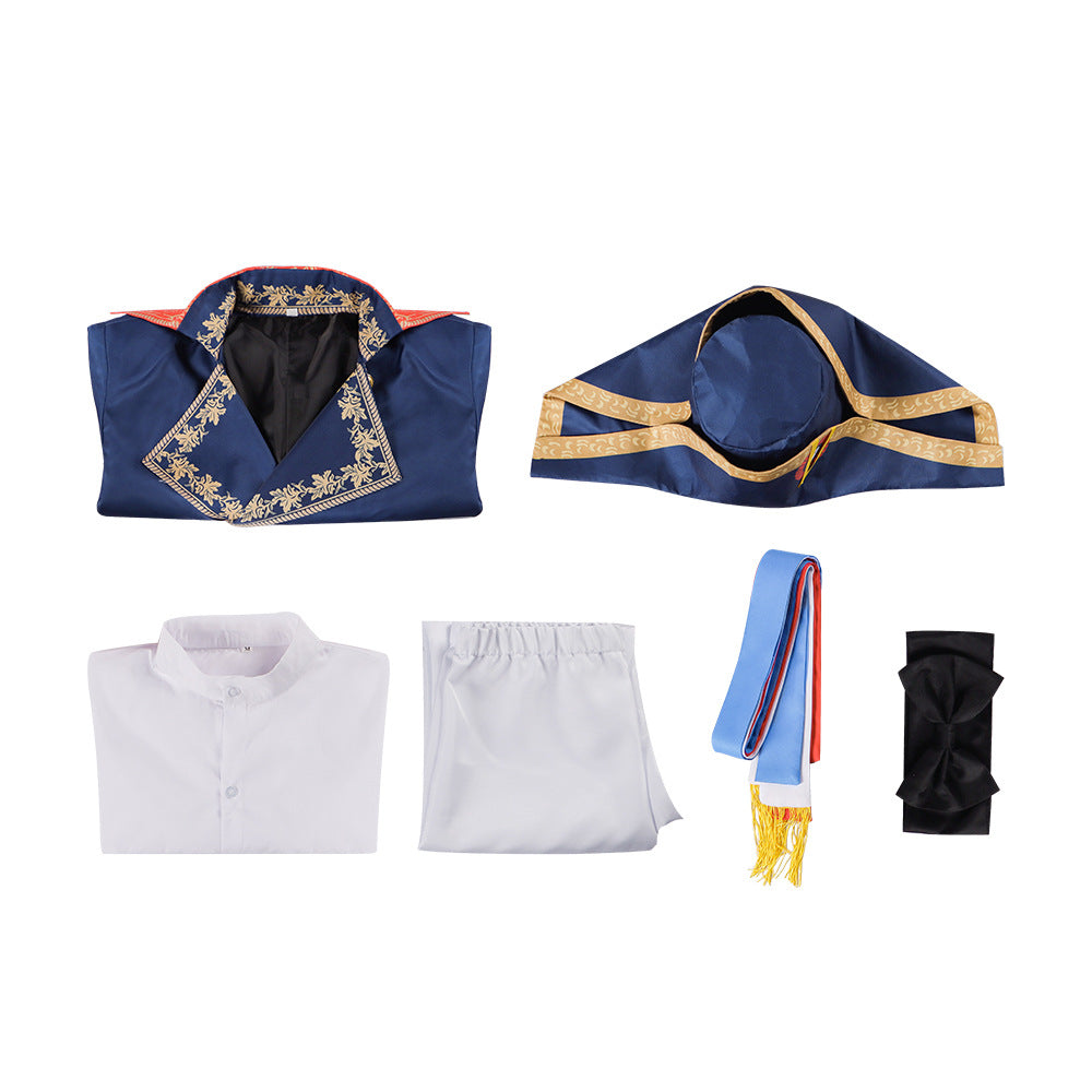 Napoleon Movie Cosplay Costume - Medieval Court Retro Style for Stage Performance