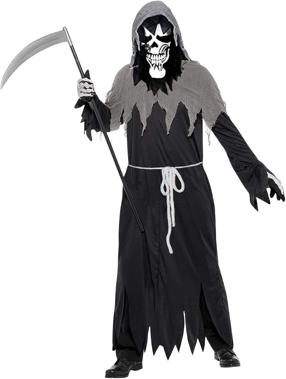 Halloween Wizard Cosplay Costume Adult Male Witch Death Costume for Party Masquerade Performance - Halloweez