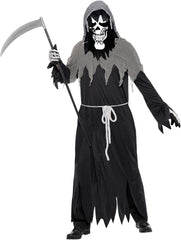 Halloween Wizard Cosplay Costume Adult Male Witch Death Costume for Party Masquerade Performance - Halloweez