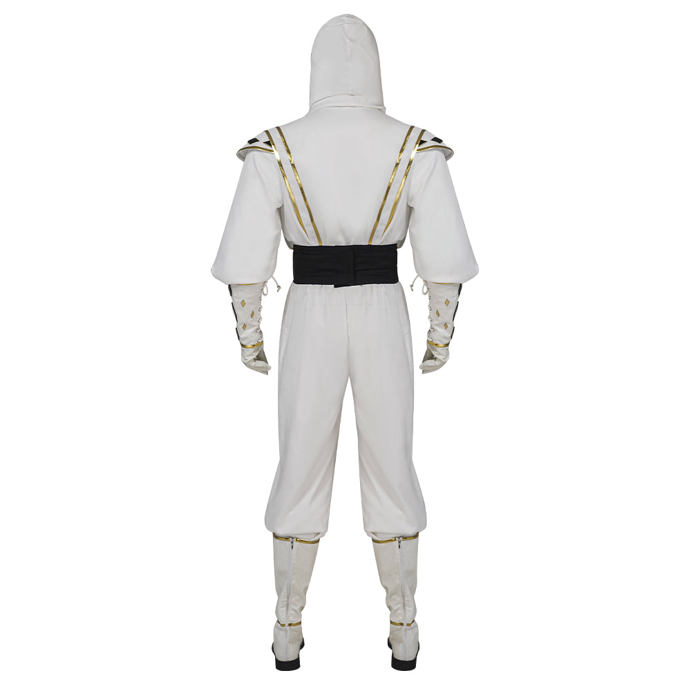 Halloweez Tommy Oliver White Ranger Ninja Cosplay Costume