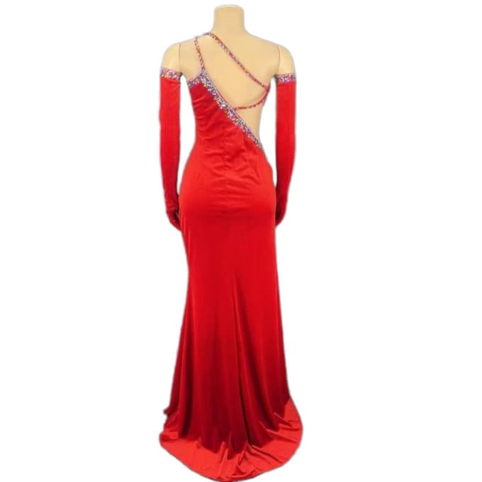 Elegant Black Slim Dress for Formal Events, Parties, Stage Performances, and Cosplay - Strap Style Bodycon Evening Gown - Halloweez