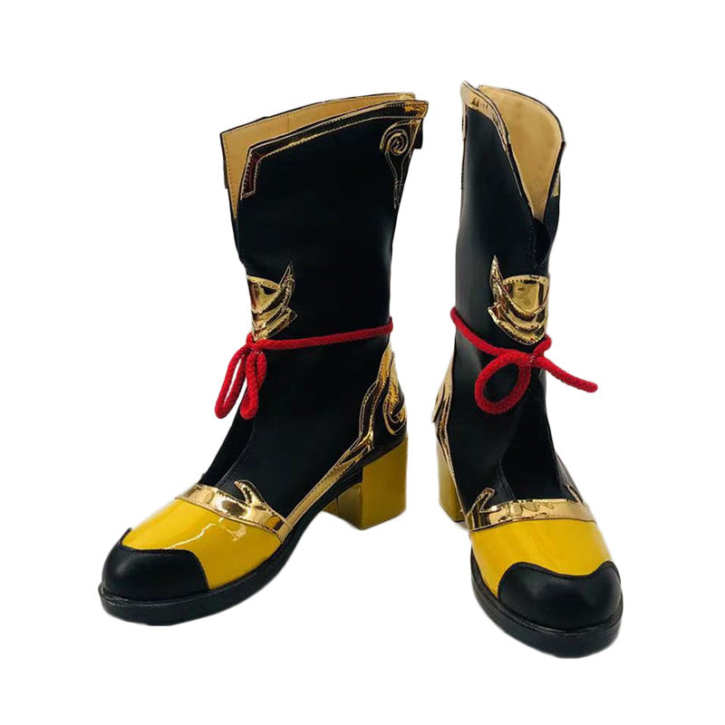 Genshin Impact Xiangling Cosplay Shoes for Anime Conventions and Performances - Halloweez