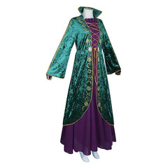 Hocus Pocus Witch Costume - Medieval Stage Performance Retro Robe for Cosplay and Halloween