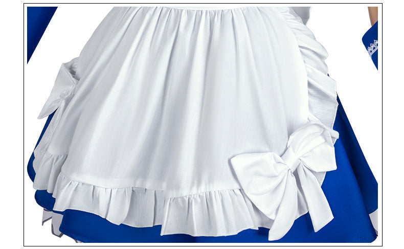 Evangelion 2D Anime Costume Ayanami Rei Asuka Langley Cosplay Maid Outfit Daily Wear - Halloweez