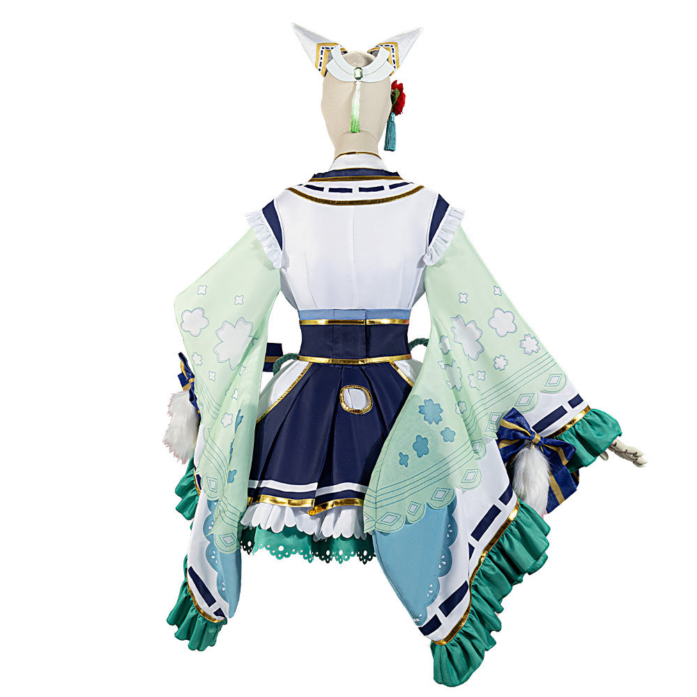 Uma Musume: New Year Satono Diamond 2D Cosplay Anime Game Costume Women's Kimono Set - Halloweez