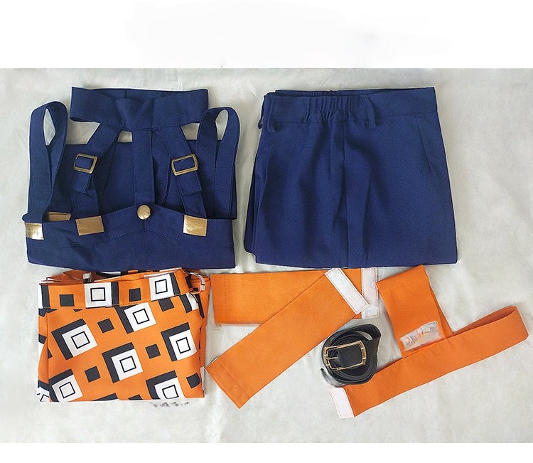 JOJO's Bizarre Adventure COS Costume Golden Wind Narancia Ghirga Cosplay Outfit - Halloweez