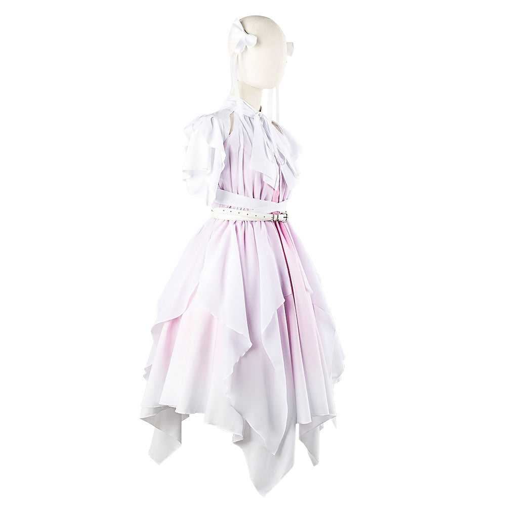 Hasunosora Murano Sayaka Yugiri Tsuzuri Anime Cosplay Gradient Irregular Dress - Halloweez