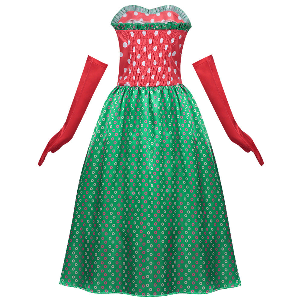 How the Grinch Stole Christmas! Martha May Whovier Red Dot Dress - Halloweez