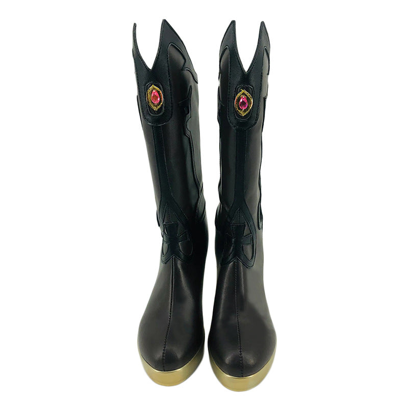 Genshin Impact Fischl Cosplay Shoes for Anime Expo and Role Play - Halloweez