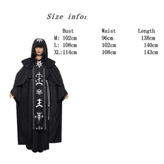 Wizard Black Robe Vampire Cosplay Costume for Halloween Couples 2020 New - Halloweez