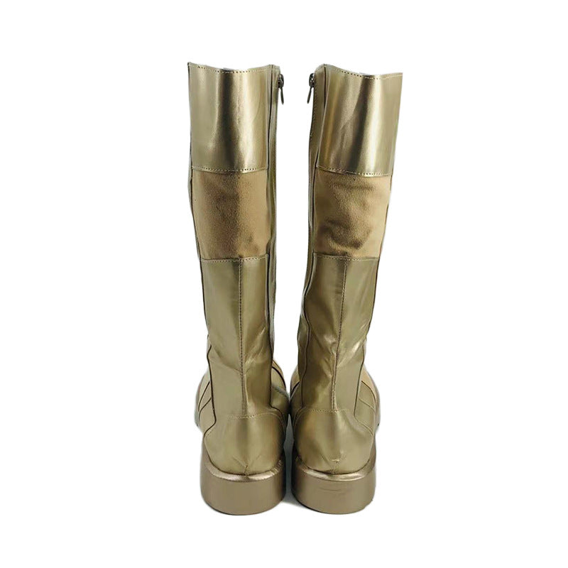 The Flash Season 8 Golden Boots Cosplay Shoes for TV Show Fans - Halloweez