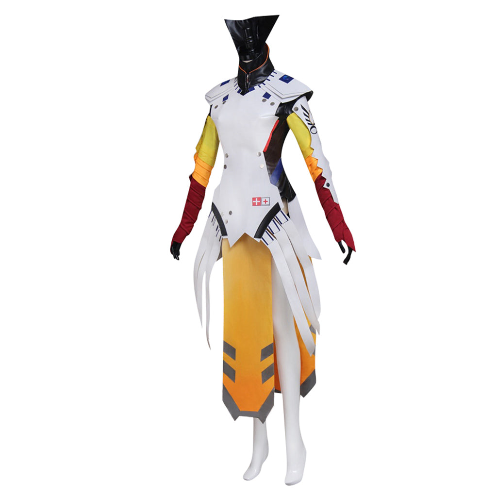 Tenue de cosplay Mercy pour Halloween – Combinaison élégante pour les passionnés et les rassemblements de cosplay