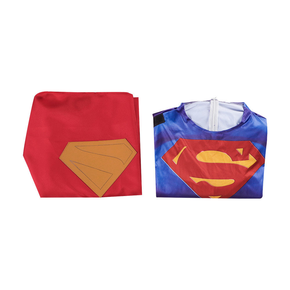 2025 New Superman Cosplay Costume Movie Same Superman Cosplay Jumpsuit Tight Suit Stage Performance Clothing