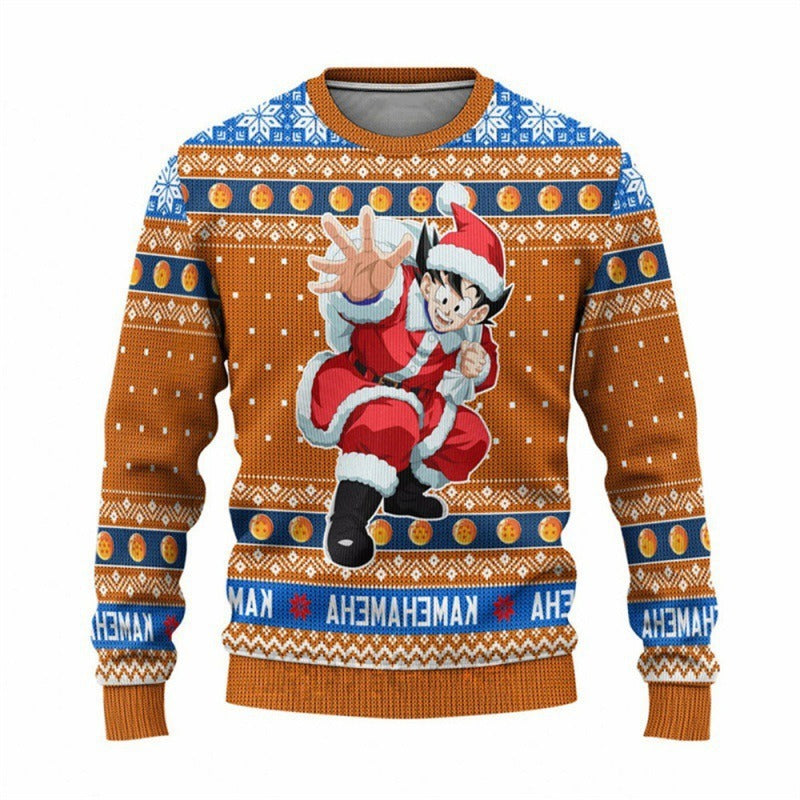New Demon Slayer 3D Print Casual Loose Fit Christmas Sweatshirt - Halloweez