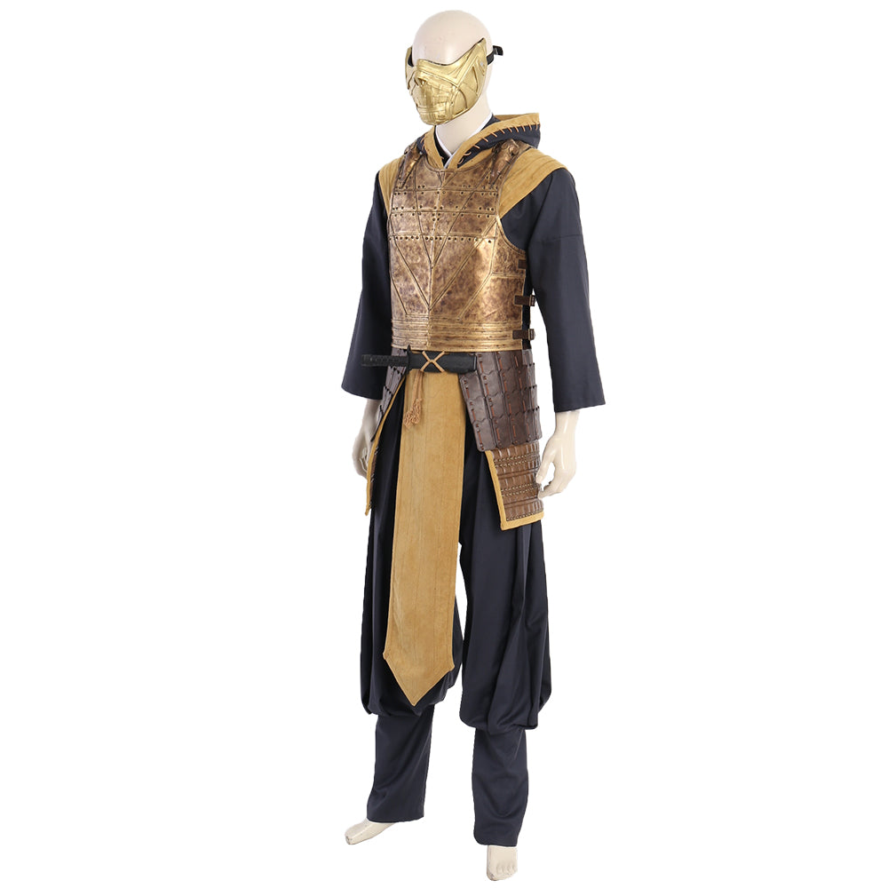 2021 Movie-Inspired Mortal Kombat Scorpion Hanzo Hasashi Halloweez Cosplay Costume