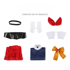 Ribbon Hero Cosplay Sapphire Cape Costume, Custom Outfit for Halloween & Stage Show