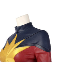 Halloweez Captain Marvel 2 Carol Danvers Leather Cosplay Costume for Halloween