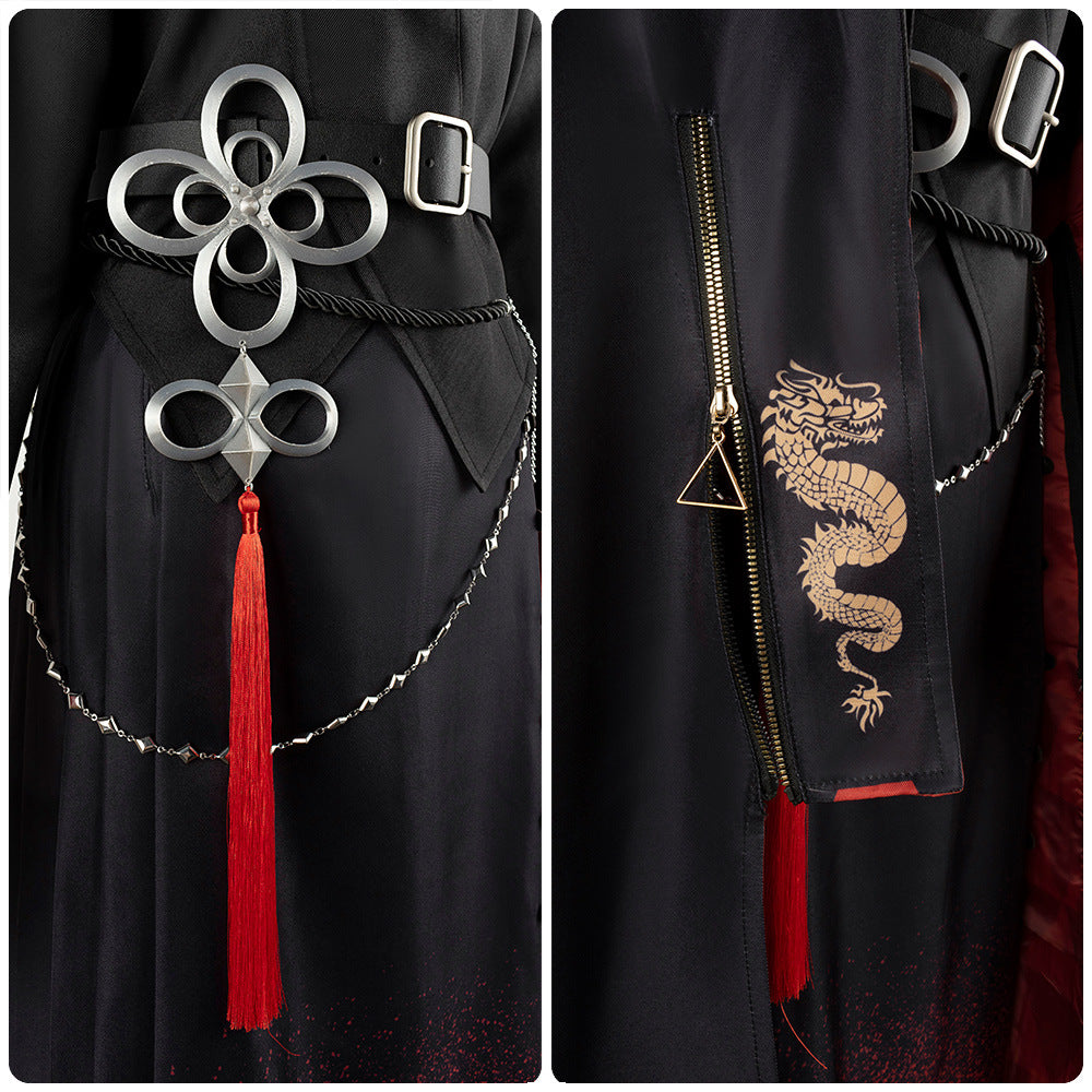 VTuber Star Street Comet Oriental Style Black Suit Anime Cosplay Female Set - Hoshimachi Suisei Hololive - Halloweez