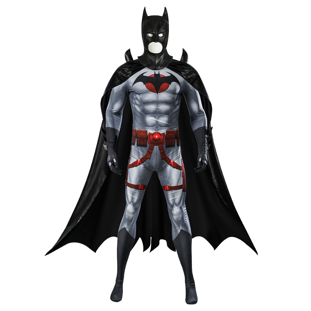 Halloweez Flashpoint Batman Thomas Wayne Knight of Vengeance Cosplay Halloween Bodysuit Set