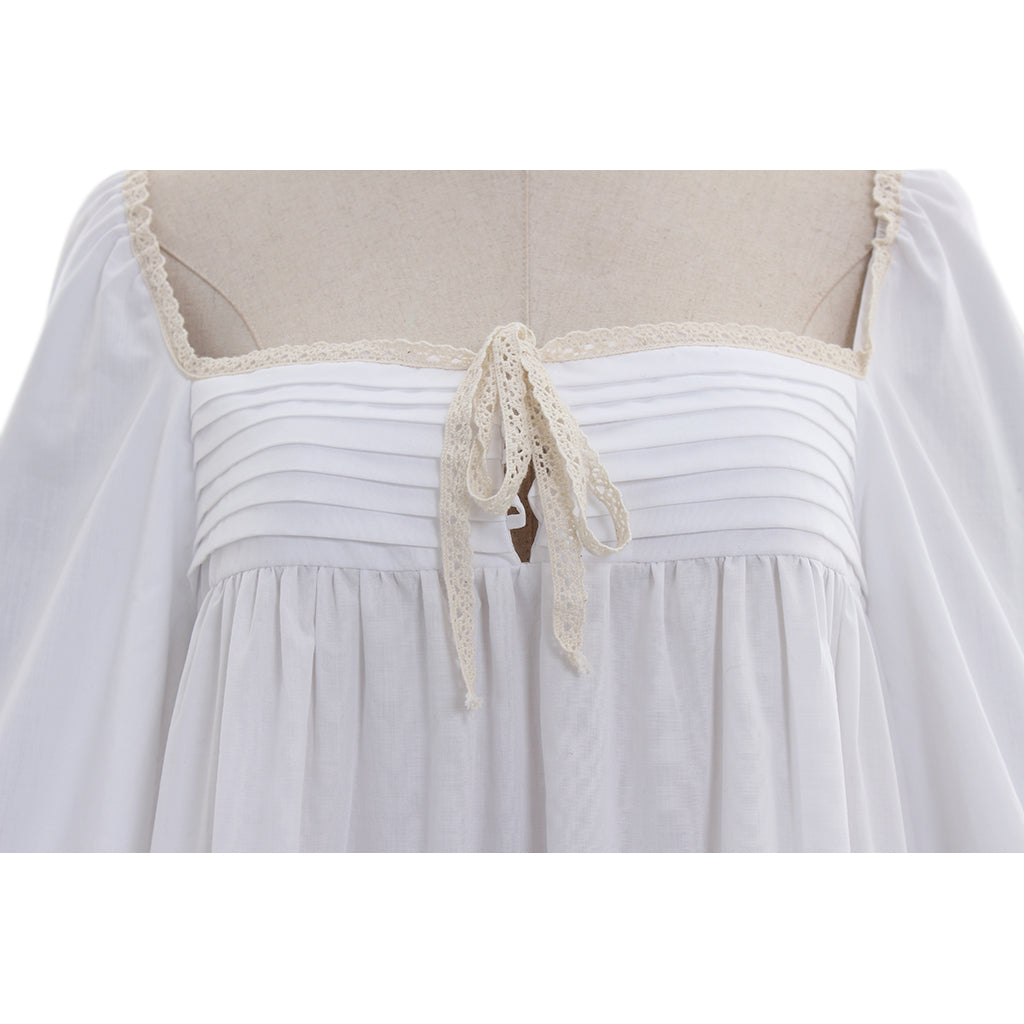 Elegant Halloweez Victorian-Style Vintage White Ruffle Shirt - Timeless Elegance