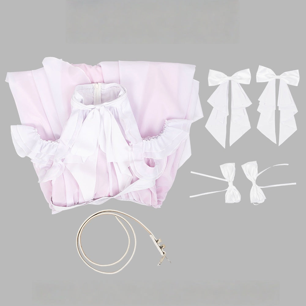 Ren no Sora Oosawa Rurino Fujishima Megumi 2D Cos Anime Gradient Irregular Dress - Halloweez