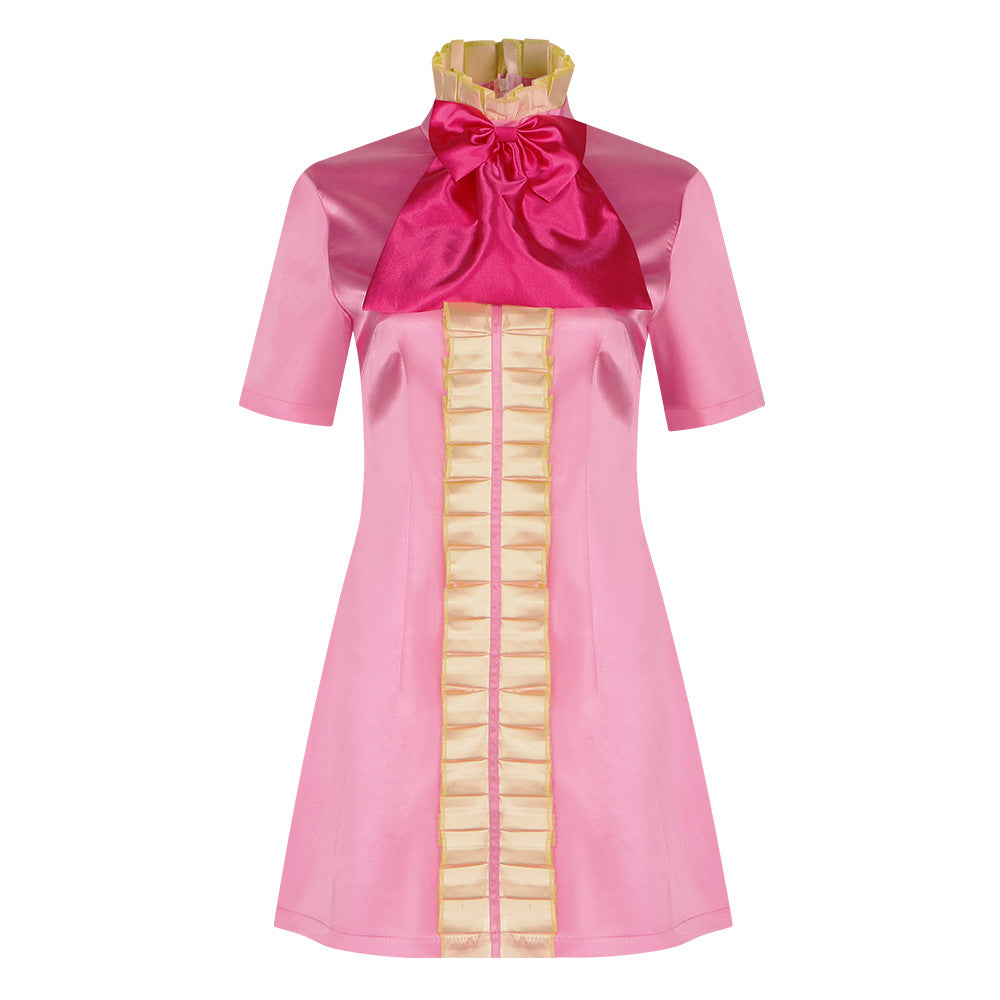 One Piece Venom Pink Vinsmoke Reiju Cosplay Costume Anime Role Play Dress